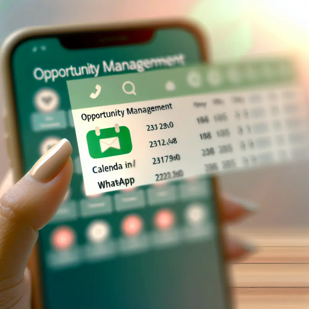 Gerenciamento de Oportunidades: Calendário e CRM para WhatsApp