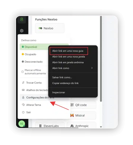Função Nexloo- configuração do perfil 03