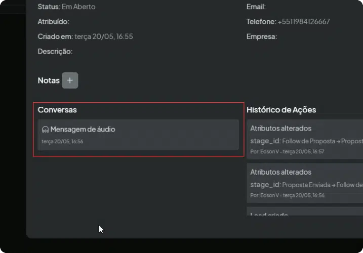 18 - acessar a conversa automaticamente