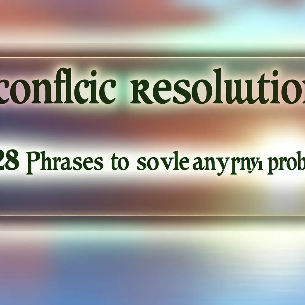 Administración de Conflictos: 28 Frases para Solucionar Cualquier Problema