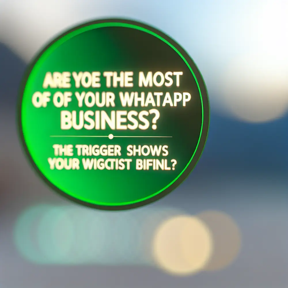 Are You Making the Most of Your WhatsApp Business? The Trigger Shows You the Way.