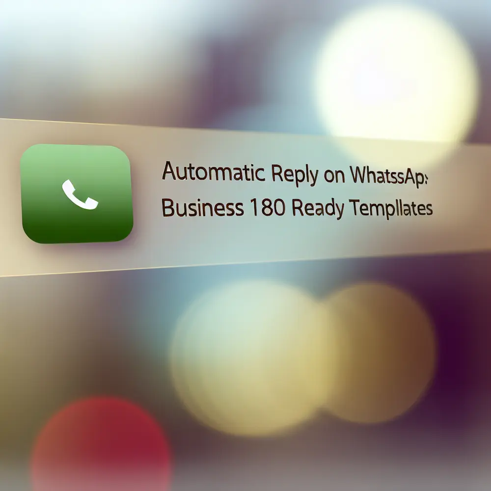 Automatic Responses on WhatsApp Business: 180 Ready Templates
