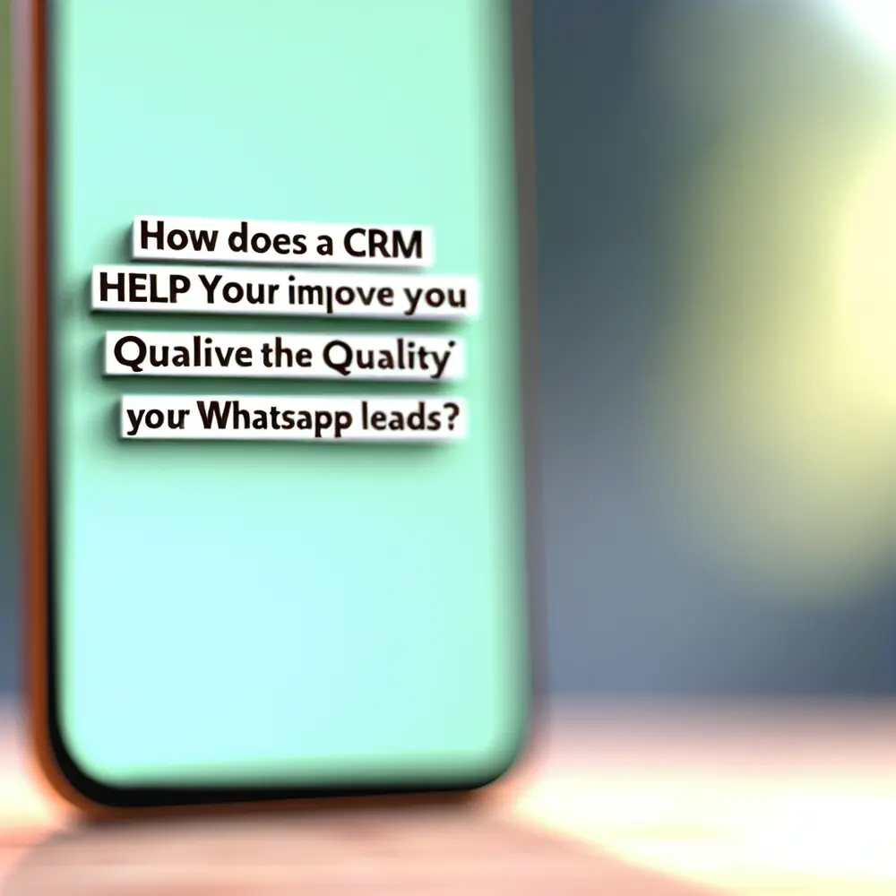Como um CRM Ajuda a Melhorar a Qualidade dos Seus Leads no WhatsApp