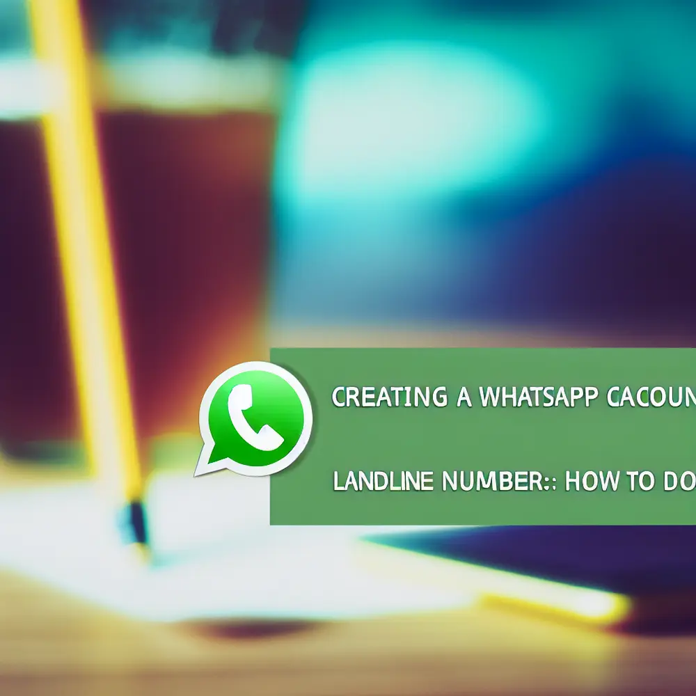 Criando uma Conta no WhatsApp com um Número Fixo: Como Fazer