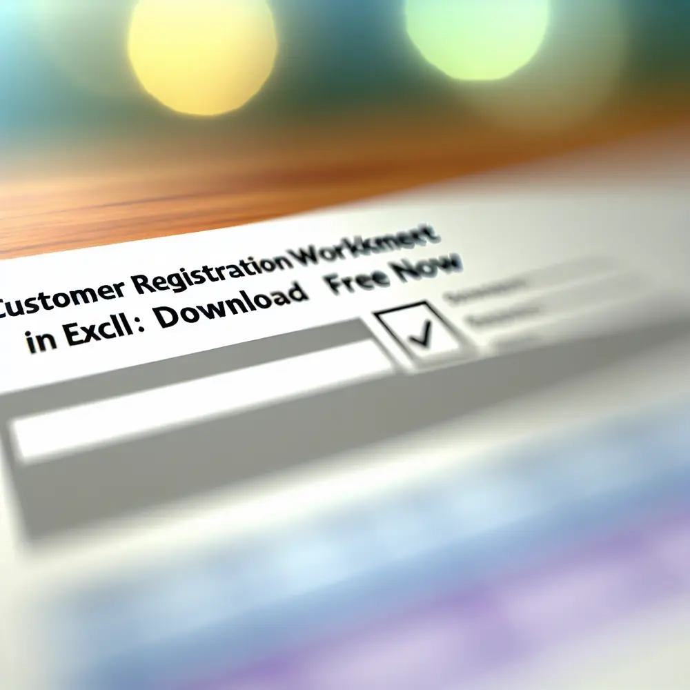 Customer Registration Spreadsheet in Excel: Download for Free Now