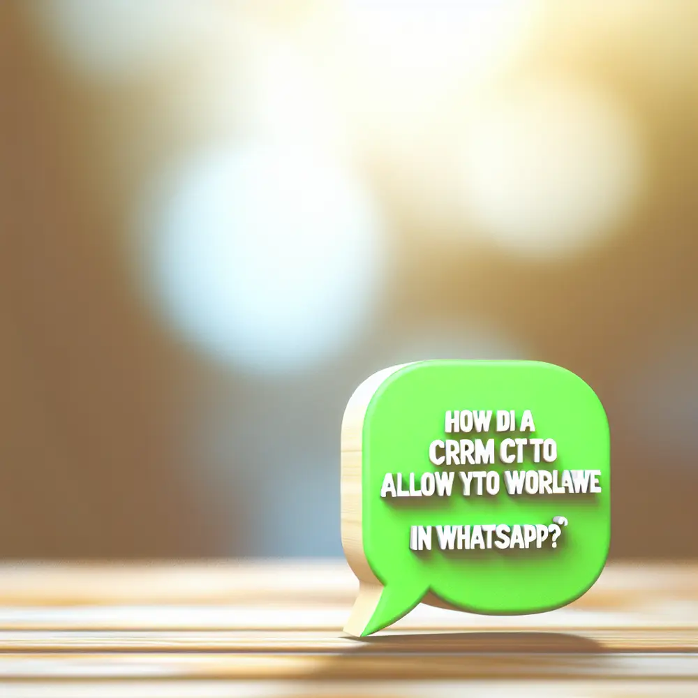 How a CRM Allows You to Create Workflows on WhatsApp