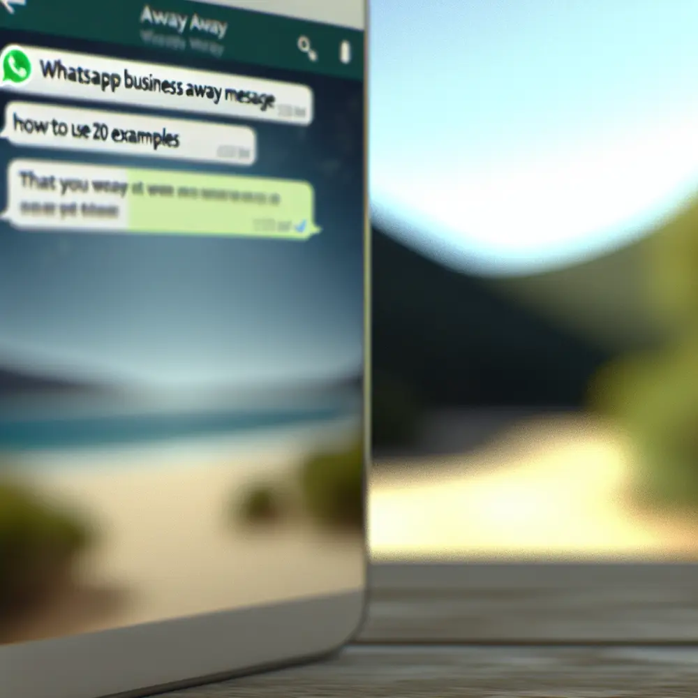 Mensaje de Ausencia en WhatsApp Business: Cómo Usar 20 Ejemplos