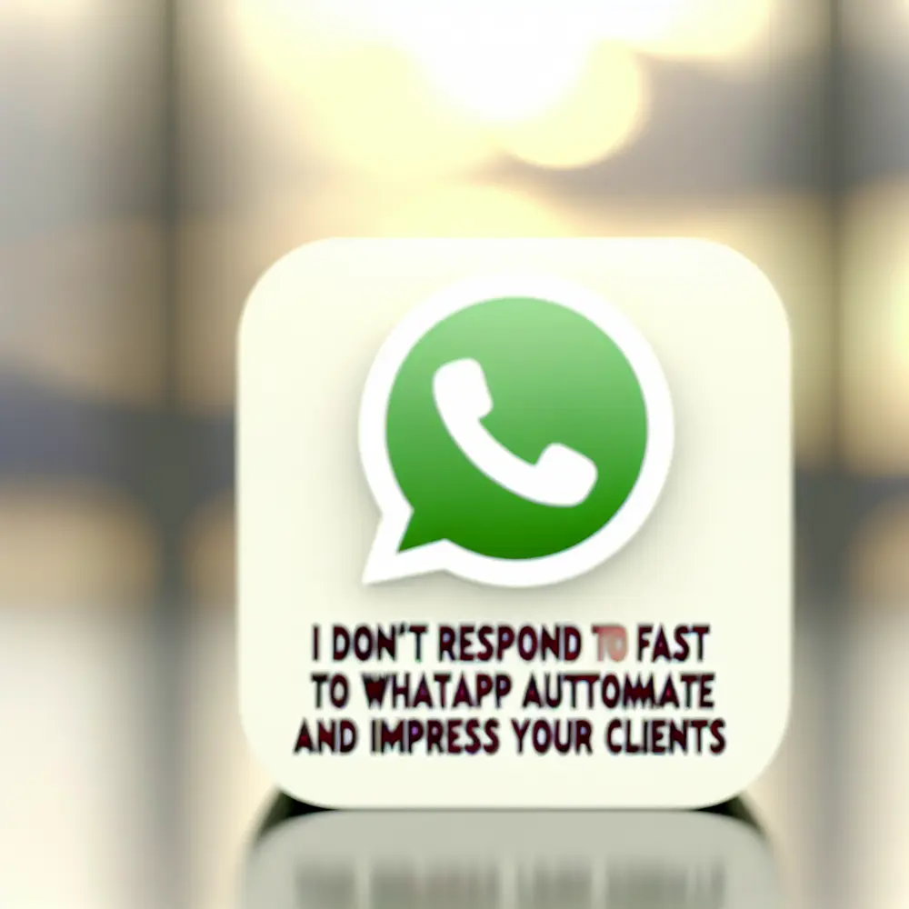 No Respondo Rápido WhatsApp: Automatiza e Impresiona a Tus Clientes
