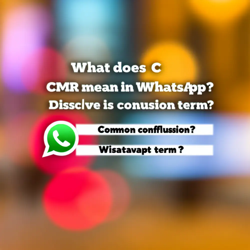 O que significa CMR no WhatsApp? | Confusão comum? Descubra o termo correto