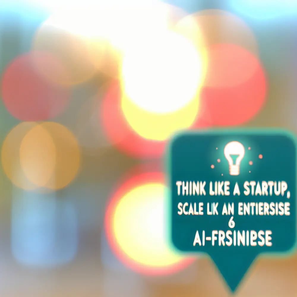Pense Como uma Startup, Escale Como uma Empresa: 6 Abordagens Focadas em IA