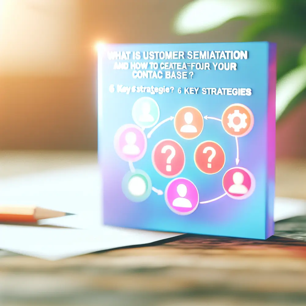 What Is Customer Segmentation and How to Categorize Your Contact Base? 6 Crucial Strategies