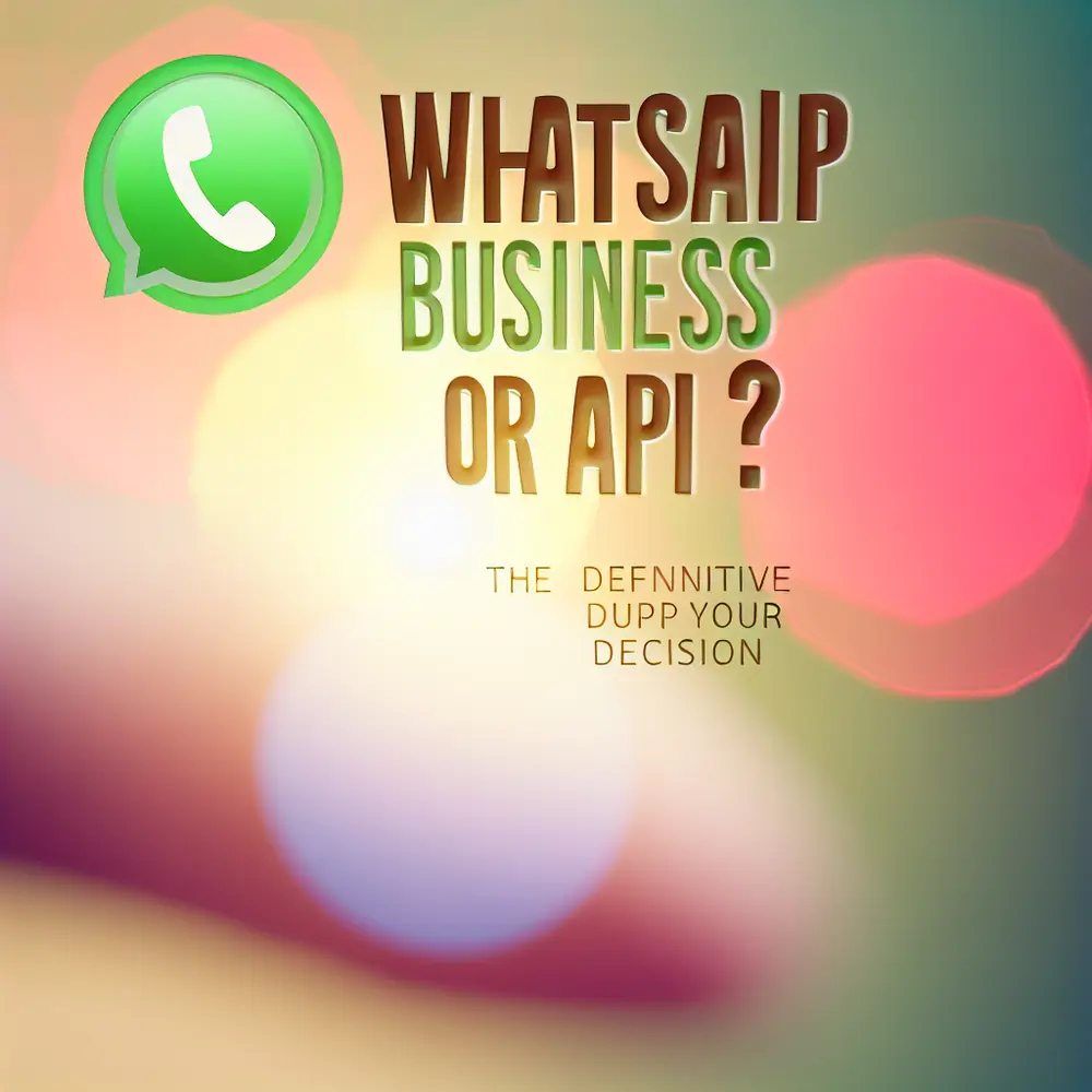 WhatsApp Business o API? [GUÍA COMPLETA] La Guía Definitiva para Su Decisión
